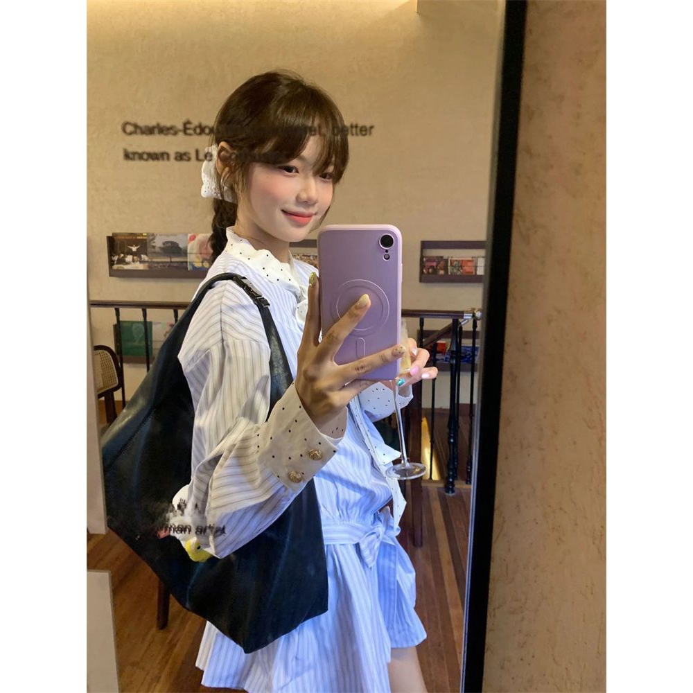 Koreaanse, schattige schooljur - Korean Style A Line Shirt Dress recensie en prijs